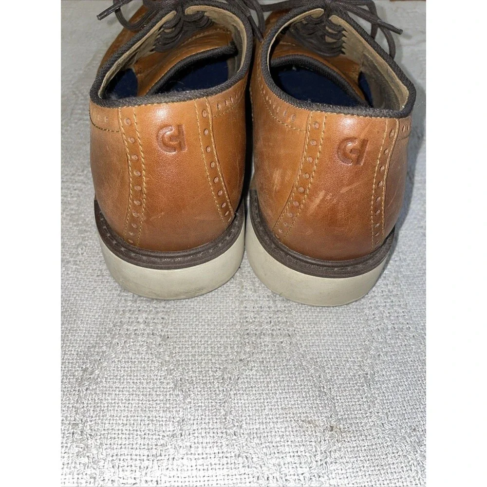 Cole Haan 360 Men’s Wingtip Comfort Shoes Sz 12 M Brown Leather Going Out Party